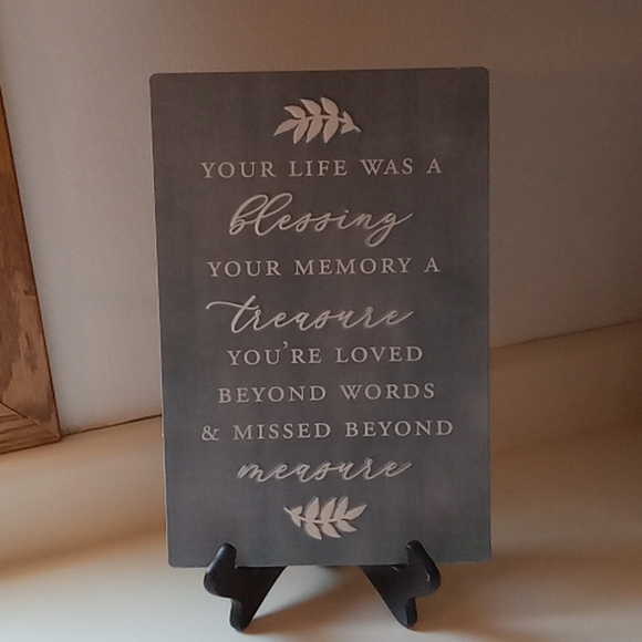 Sentimental Metal Memorial Sign - Picture 4 of 4